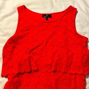 Flattering orange dress